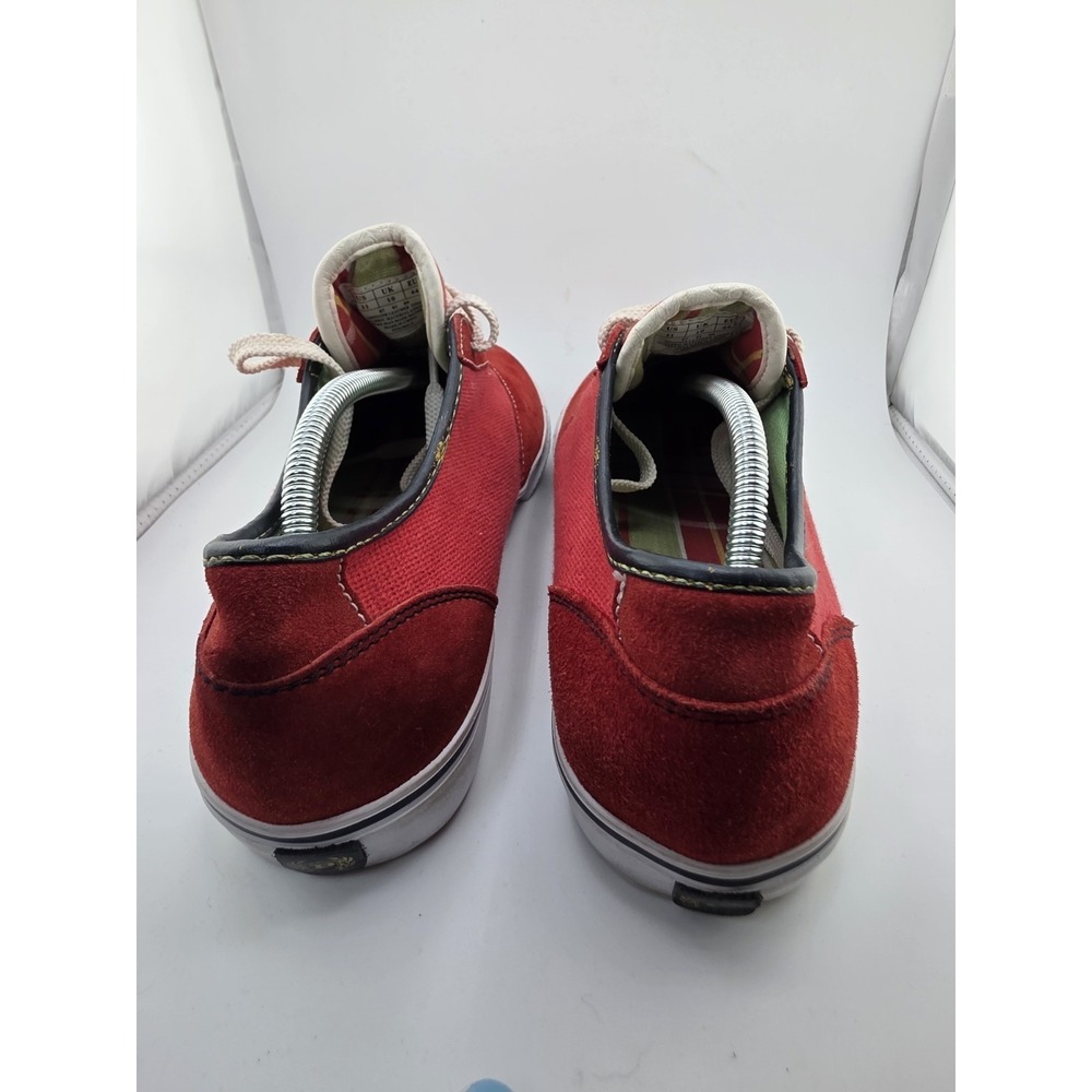Phat Farm Red Suede Canvas Sneakers Men's Size 11 Casual Lace Up Shoes - Picture 3 of 12